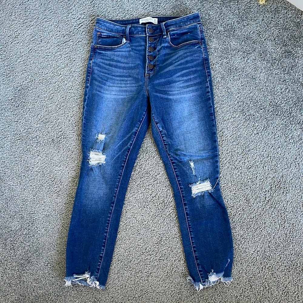 A&F Super Skinny Ankle High Rise. Curve love 28/6S
